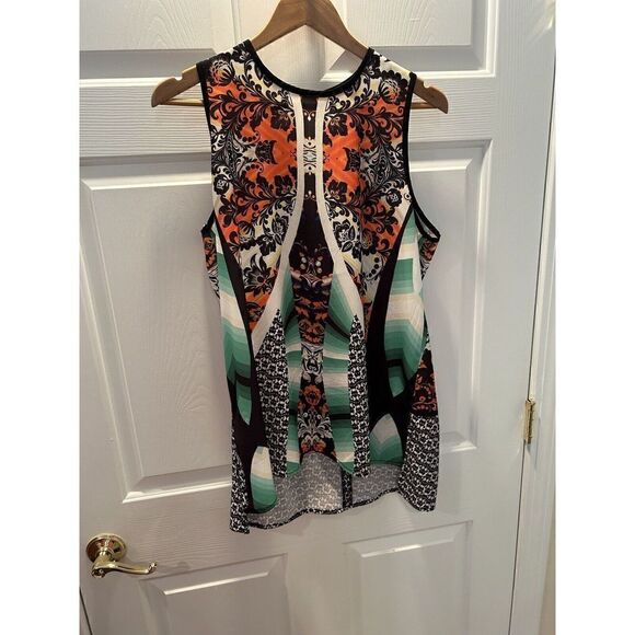 ISLE by Melis Kozan Multicolored Tunic Tank Top Coverup Made in Turkey M - Picture 1 of 5